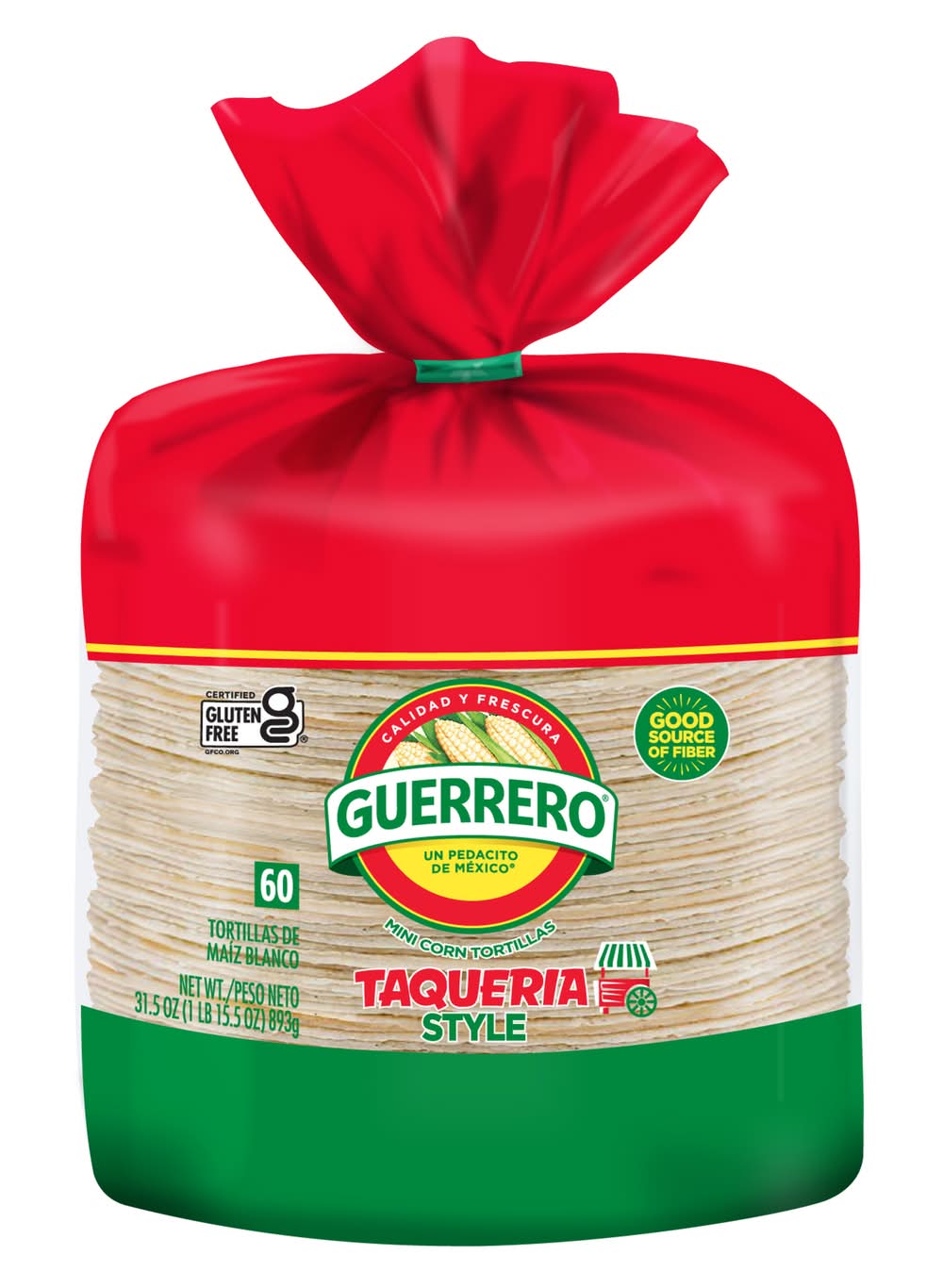 Guerrero De Maiz Blanco White Corn Tortillas (1.97 lbs, 60 ct)