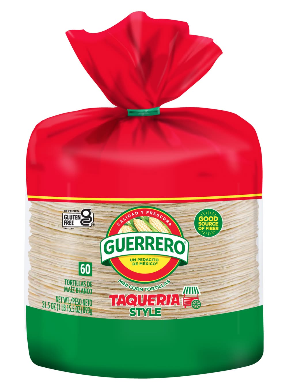 Guerrero De Maiz Blanco White Corn Tortillas (1.97 lbs, 60 ct)
