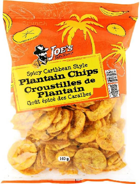 Joe's Tasty Travels Spicy Caribbean Style Plantain Chips (140 g)