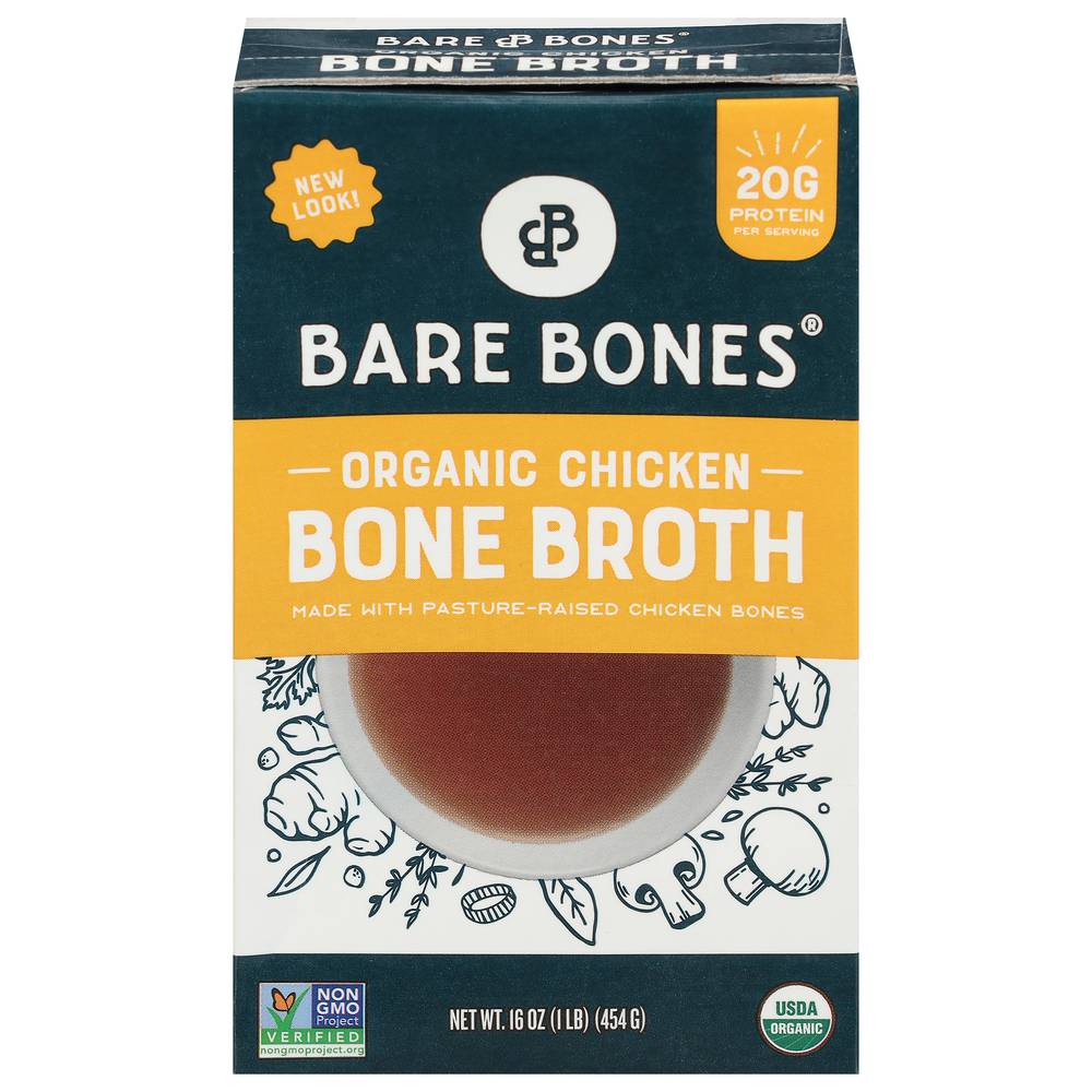 Bare Bones Organic Chicken Bone Broth