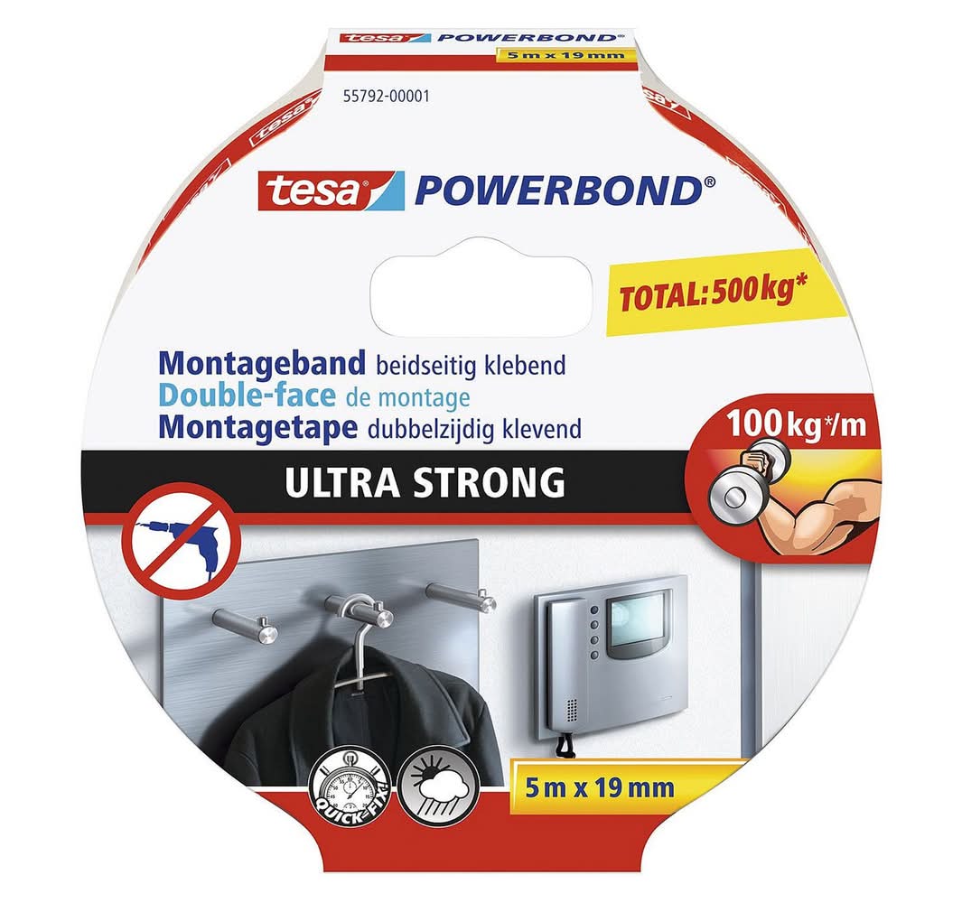 Tesa · Cinta doble contacto ultra fuerte montageband