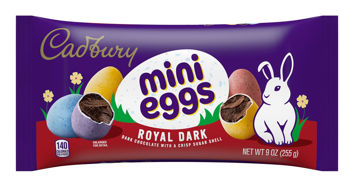Cadbury Royal Dark Chocolate Mini Eggs Easter Candy (9 oz)