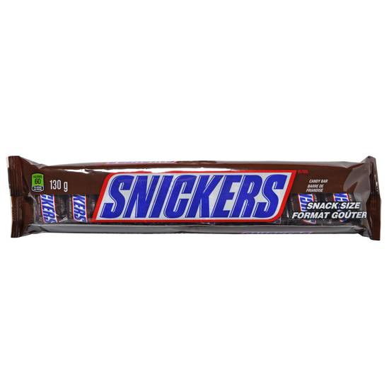 Mars Snickers Funsize Chocolate Bars, 10 Pack (10 ct (130g))