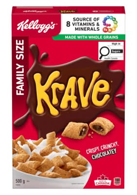 Krave céréales à grains entiers - whole grain cereals (chocolat)