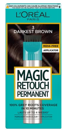 L'Oréal Darkest Brown 3, Paris Magic Retouch Permanent Grey Hair Dye