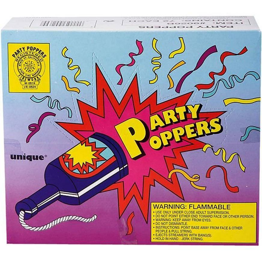 Party City Tissue Paper Confetti Party Poppers (assorted)