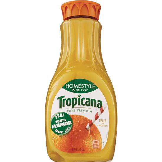 Tropicana Orange Juice Not From Conc Homestyle SomePulp(Btl)