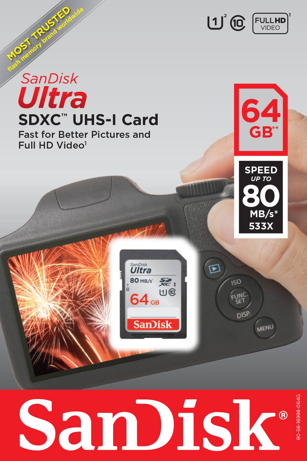 Sandisk Ultra Sdxc Uhs Card 64gb