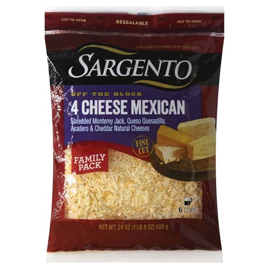 Sargento 4 Cheese Mexican Fine Cut