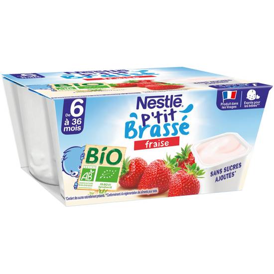 Nestlé - Dessert bébé bio dès 6 mois (4 pièces)