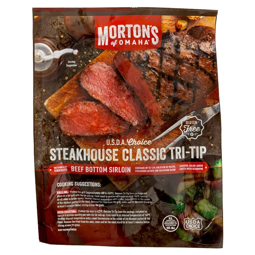 Morton's Of Omaha Steakhouse Classic Tri-Tip Beef Bottom Sirloin