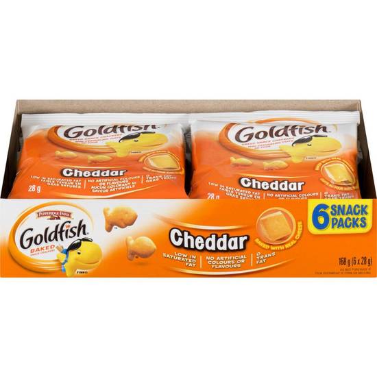 Goldfish Cheddar Baked Snack Crackers (6ct, 28 g)