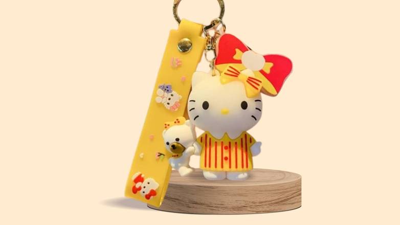 Sanrio Hello Kitty-Yellow Keychain