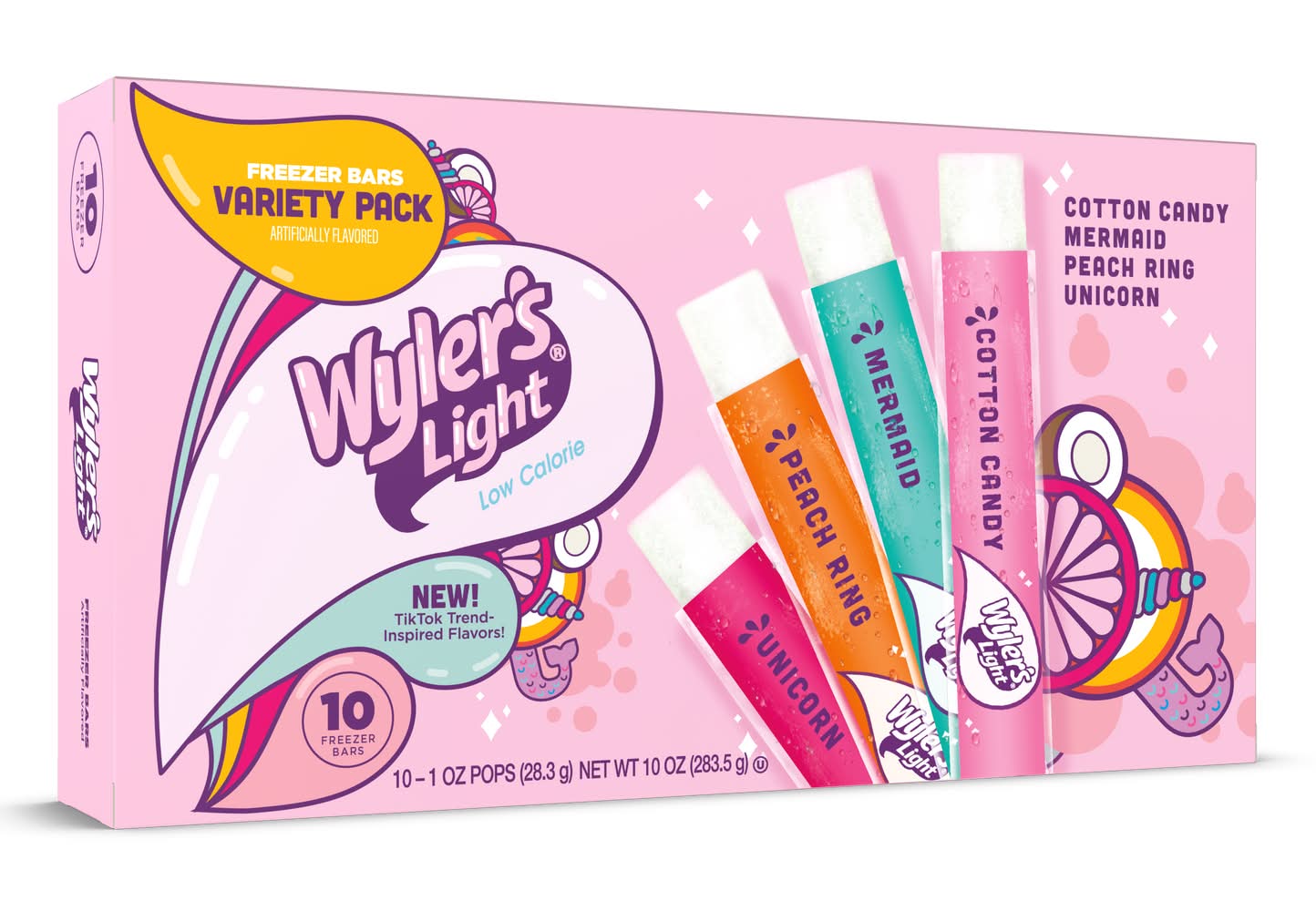 Wyler’s Light Zero Sugar Freezer Bars Variety pack (0.85 oz)