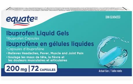Equate Ibuprofen Liquid Capsules 200 mg