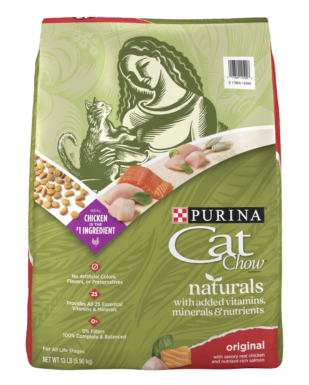 Purina Cat Chow Original Naturals Cat Food (13 lbs)