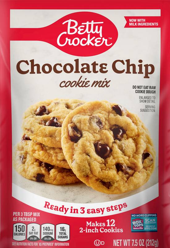 Betty Crocker Chocolate Chip Cookie Mix (7.5 oz)