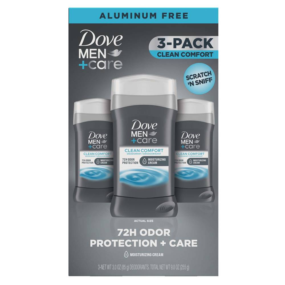 Dove Men+Care Clean Comfort Deodorant (3 ct)