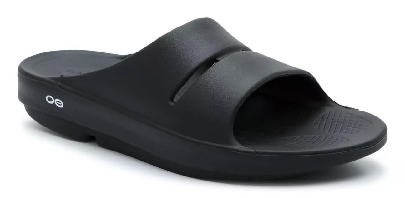 Oofos Ooahh Slide Sandal - Men's (Black Medium - 10)