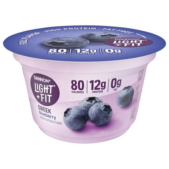 Dannon Light + Fit Blueberry Low Fat Greek Yogurt