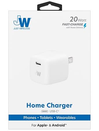 Just Wireless Usb-C Home Fast Charger 20w