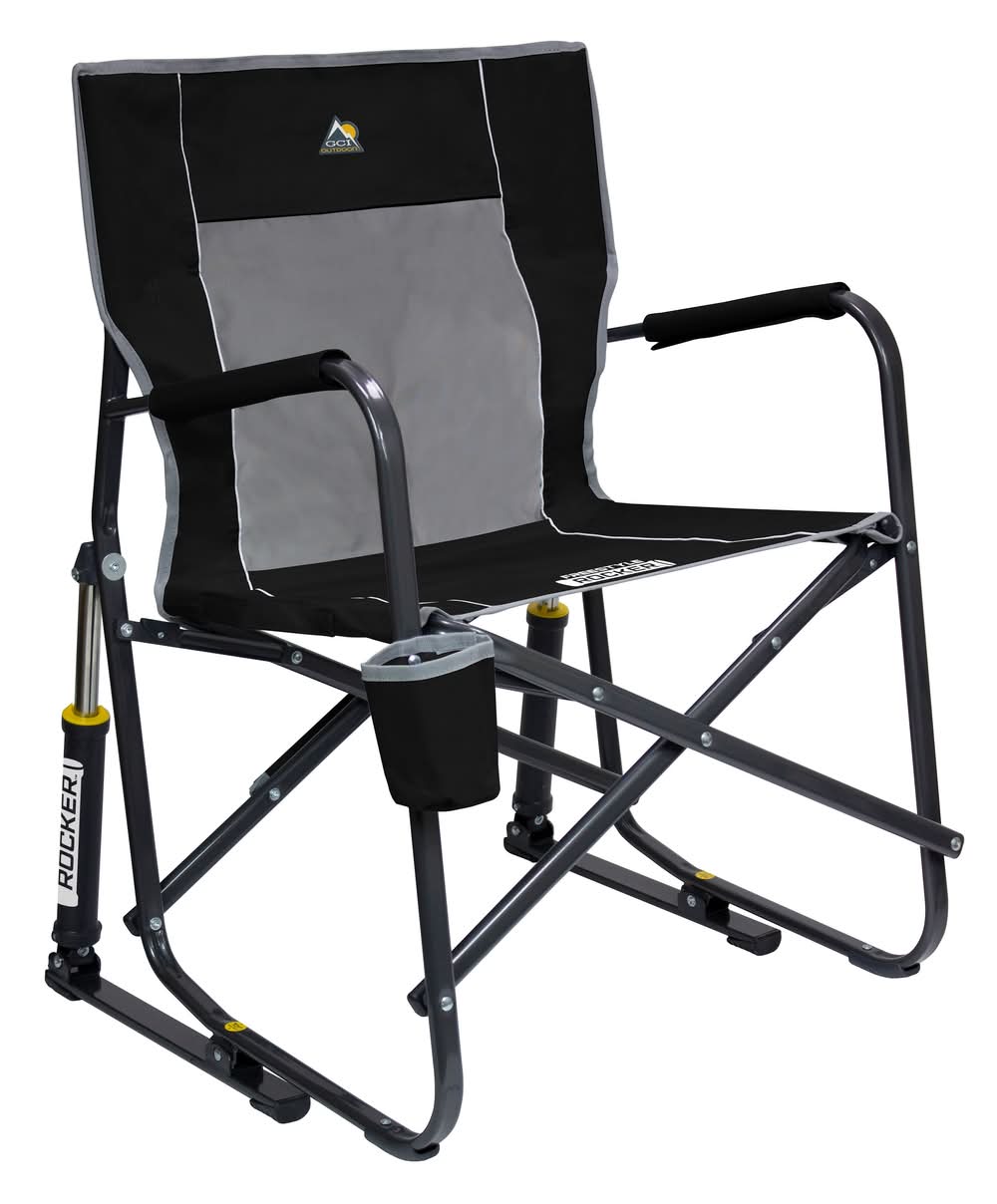 GCI Outdoor Polyester Black Folding Camping chair Carrying Strap/Handle Included