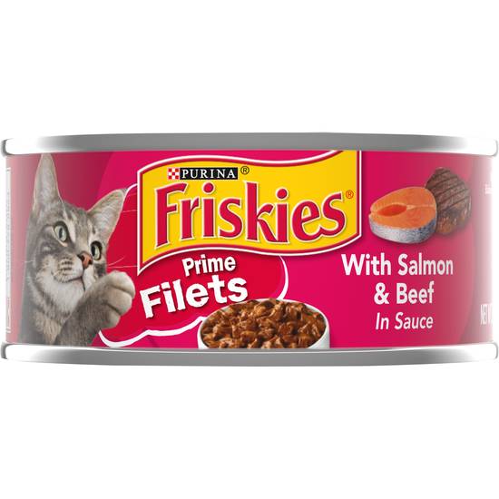 Friskies prime filets cat food wet  prime filets with salmon