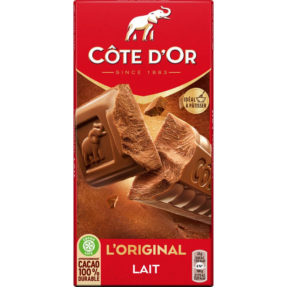 Cote d'Or - Côte d'or - tablette de chocolat au lait