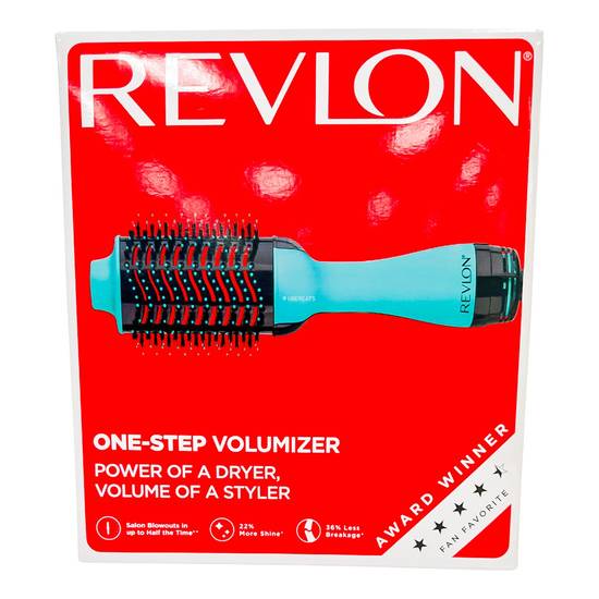 Revlon One-Step Volumizer Original 1.0 Hair Dryer and Hot Air Brush (blue)