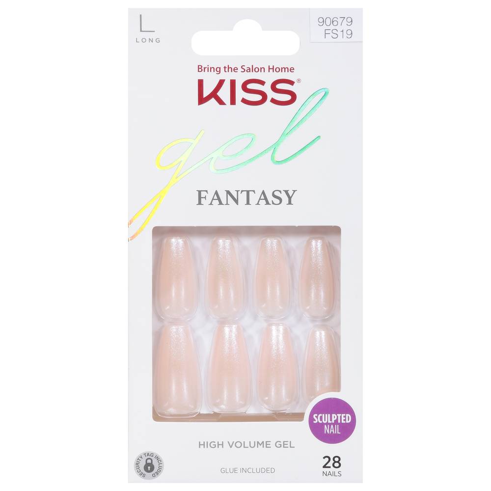 Kiss Fantasy High Volume Gel Sculpted Long Nails (28 ct)