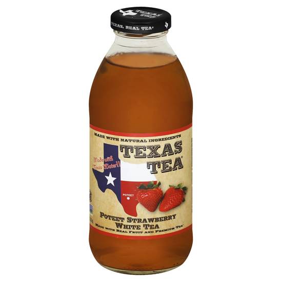 Texas Tea Poteet Strawberry White Tea (16 oz)
