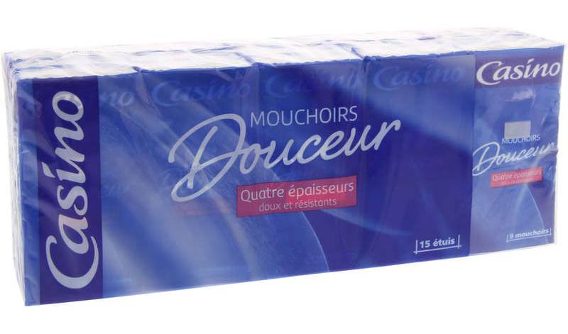 Casino Mouchoirs - Douceur - Étuis - 15x9