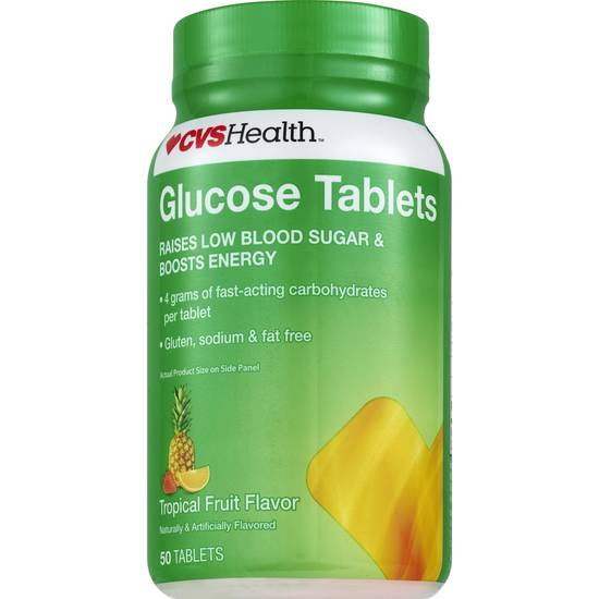 CVS Health Glucose Tablets, Tropical Fruit, 50 CT