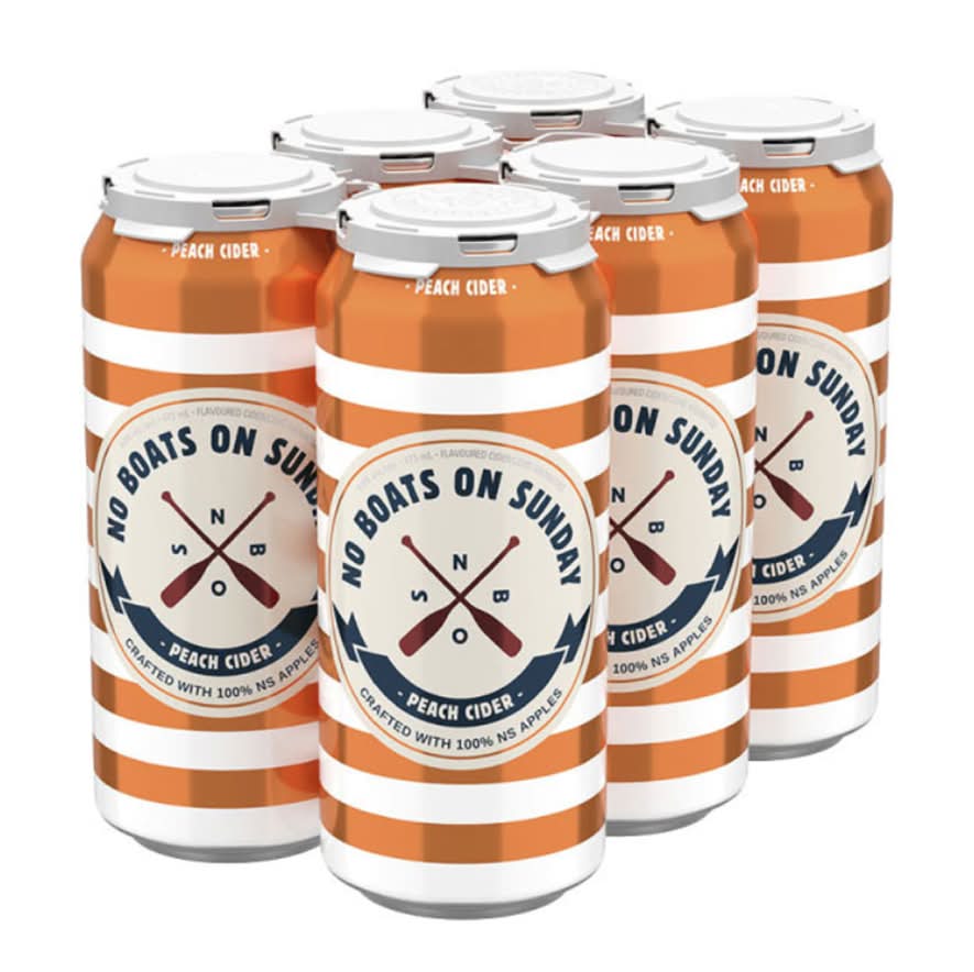 No Boats On Sunday Peach Cider 6x473ml (5%ABV)