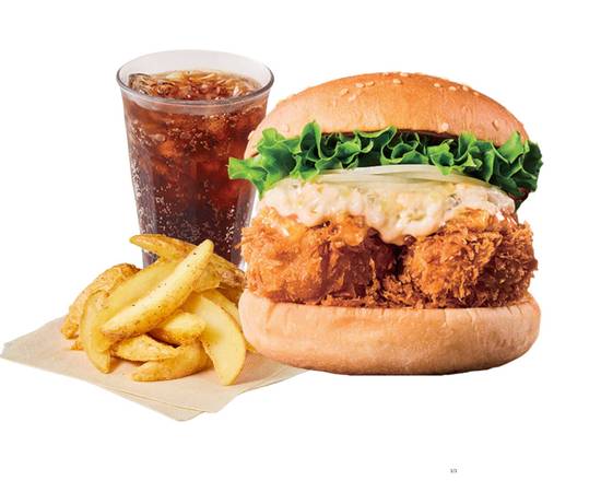 [セット]塩レモンホタテバーガー～SALTED LEMON SCALLOP BURGER Combo～