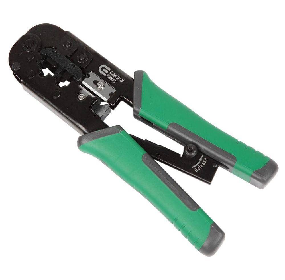 Commercial Electric Ratchet Modular Plug Crimper