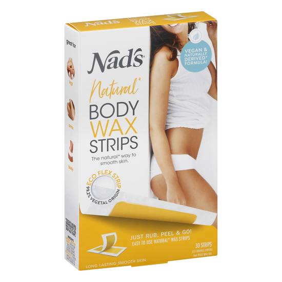 Nad's Natural Body Wax Strips (30 ct)