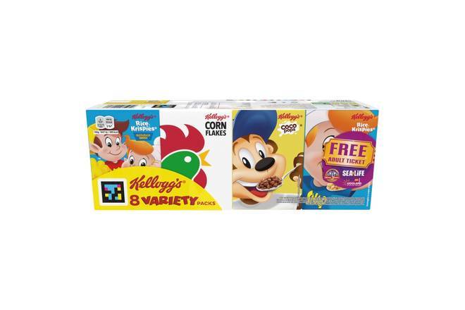 Kellogg's Breakfast Cereal Variety Pack 8pk
