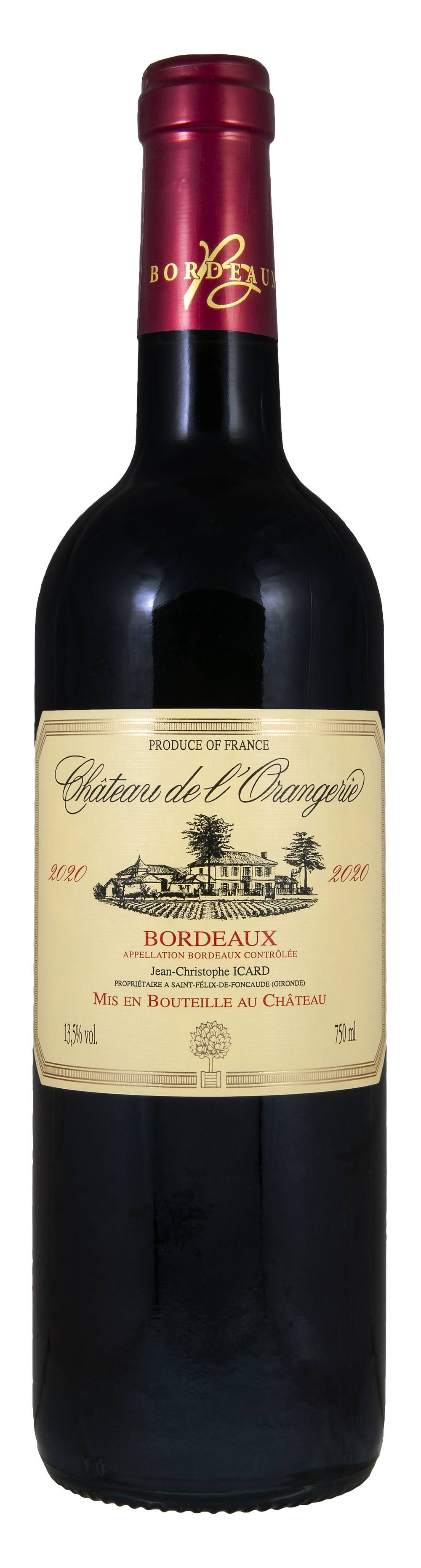Château de L'orangerie - Vin rouge domestique Bordeaux (750 ml)