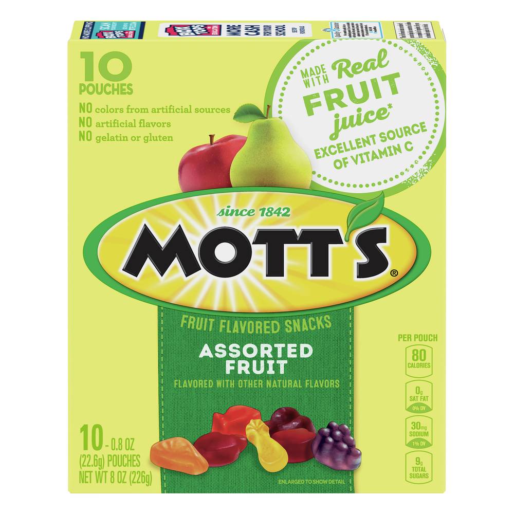 Mott's Fruit Snacks, Assorted Fruit (8 oz)