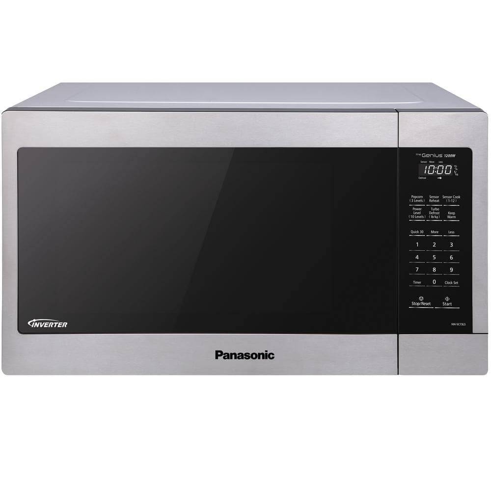 Panasonic 1.6 Cu. Ft. Countertop Microwave In Stainless Steel With Inverter Technology And Genius Sensor Cooking