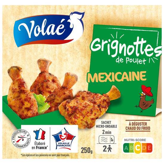 Grignottes de poulet mexicaine - volaé - 250g