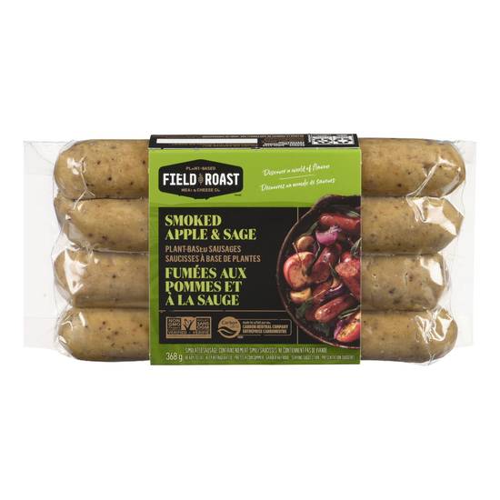 Field roast saucisses - fumées aux pommes et à la sauge - smoked apple & sage plant-based sausages (365 g)