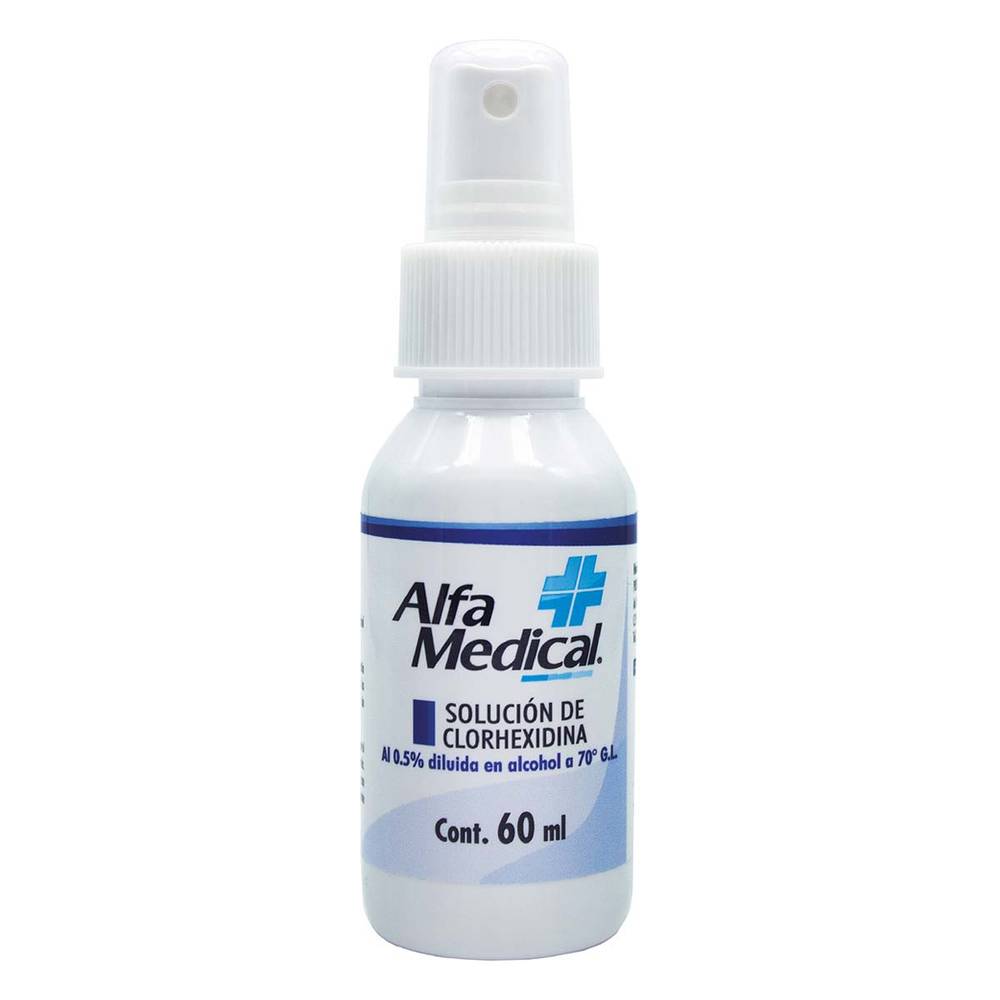 Alfa Medical · Solución de clorhexidina (60 ml)