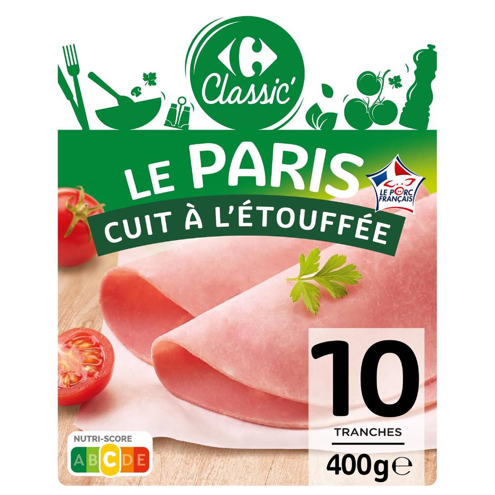 Carrefour Classic' - Jambon le Paris cuit à l'étouffée