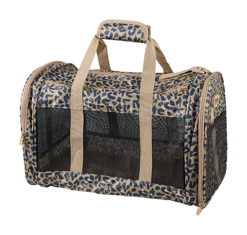 Whisker City Soft-Sided Cat Carrier, Leopard