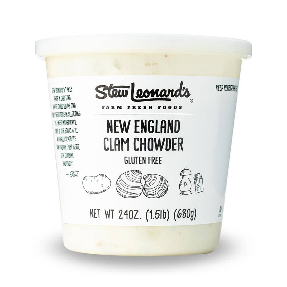 Stew Leonard's New England Clam Chowder Soup (24 oz)