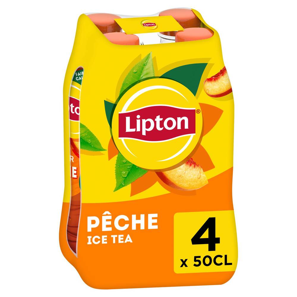 Lipton - Thé glacé, pêche (4 x 500ml)