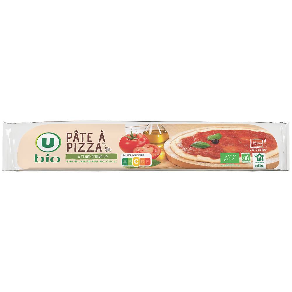 Les Produits U - Pâte à pizza à l'hile d'olive (260g)