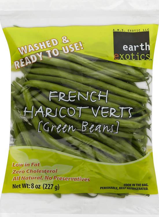 Earth Exotics French Haricot Verts Green Beans (8 oz)